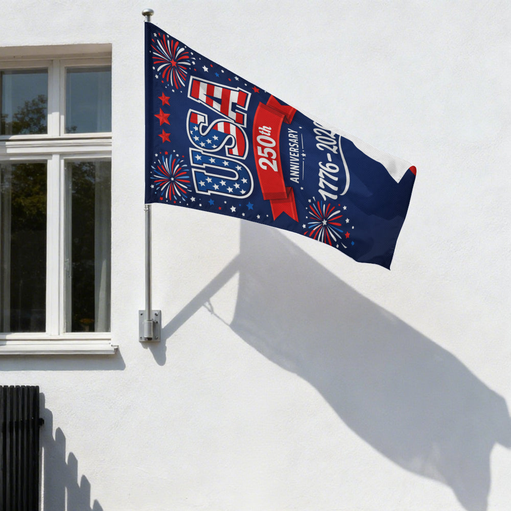 USA 250th Anniversary Garden Flag 1776-2026, Patriotic Yard Decoration