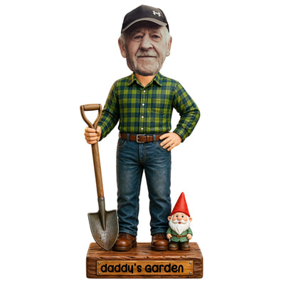Custom Photo Gnome Wooden Block