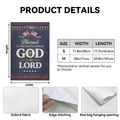 Christian Patriot Bible Verse Garden Flag, 250 Years Porch Decor