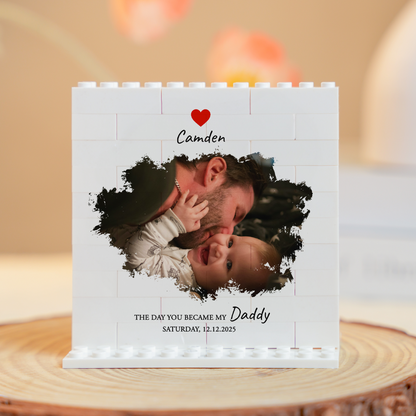 Custom Daddy Moment Puzzle Photo Block