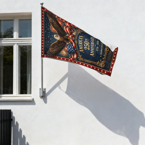 1776–2026 Patriotic Eagle America 250th Anniversary Garden Flag