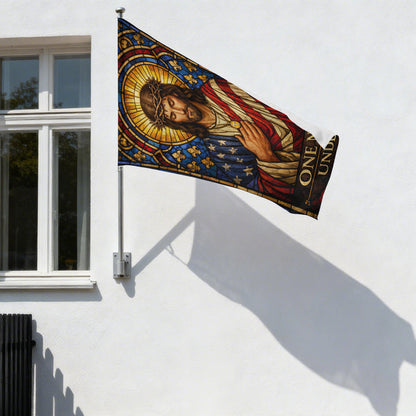 One Nation Under God Garden Flag, Patriotic Christian Decor