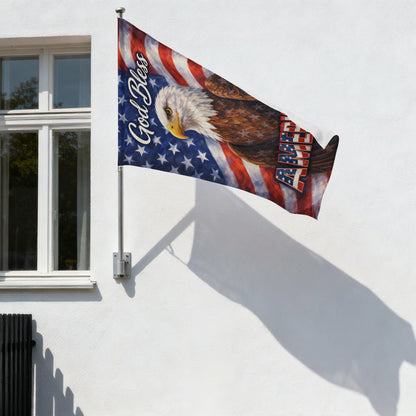 God Bless America Patriotic Eagle Outdoor Garden Flag