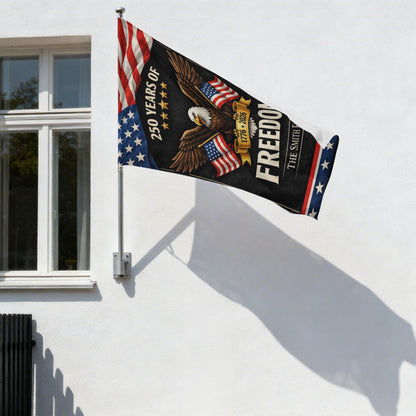 Personalized Patriotic Eagle Freedom 250 Years Garden Flag Decor
