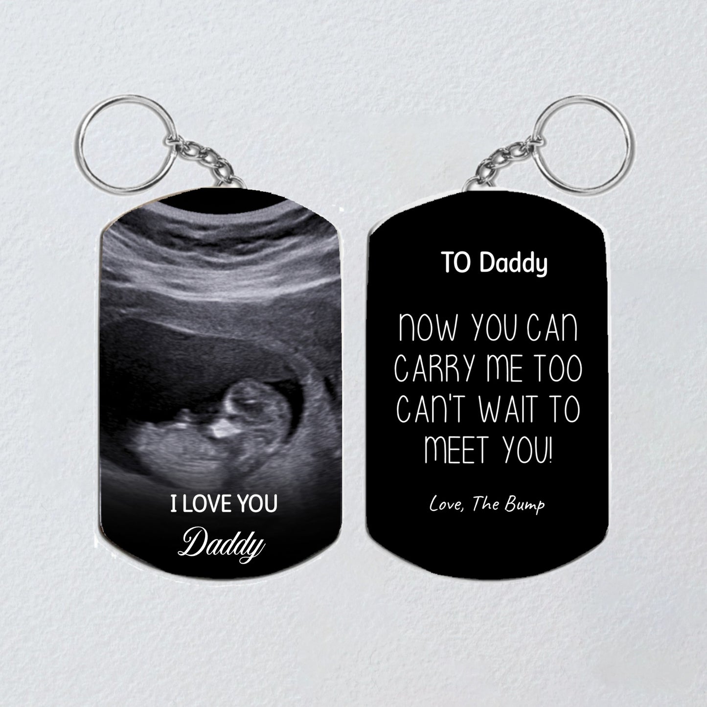 New Dad Dog Tag Keychain, New Father Gift, Father Day