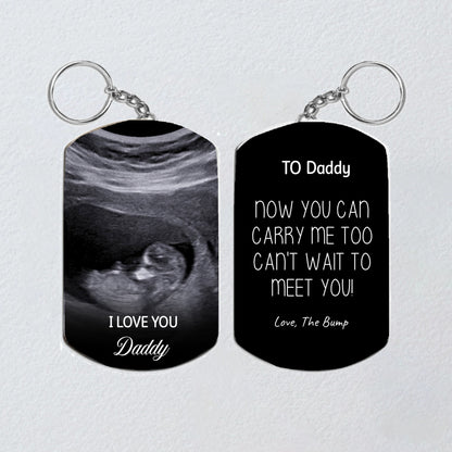 New Dad Dog Tag Keychain, New Father Gift, Father Day