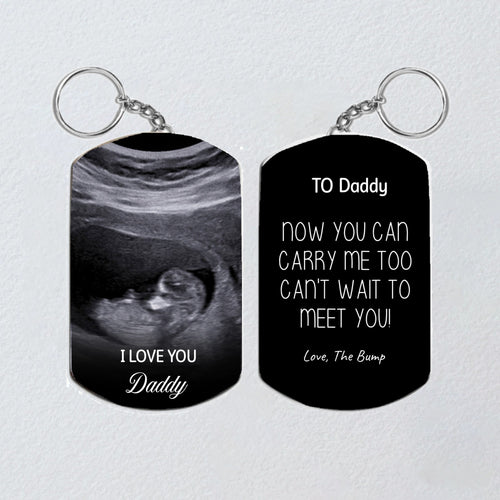 New Dad Dog Tag Keychain, New Father Gift, Father Day