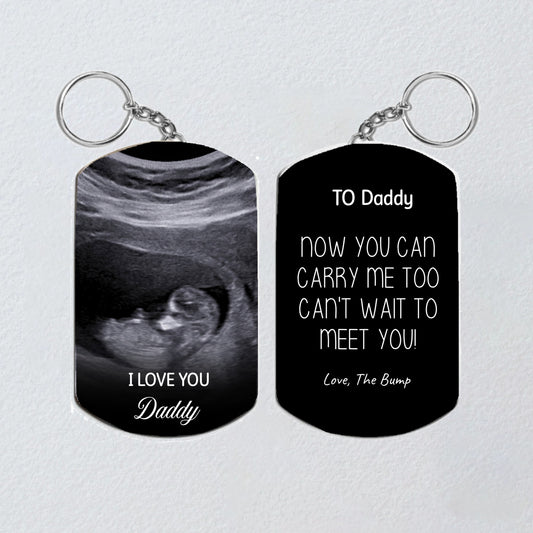 New Dad Dog Tag Keychain, New Father Gift, Father Day
