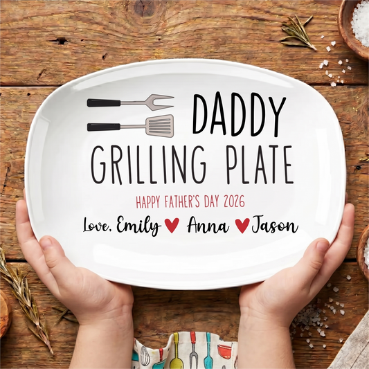 Custom Name Grilling Platter for Dad