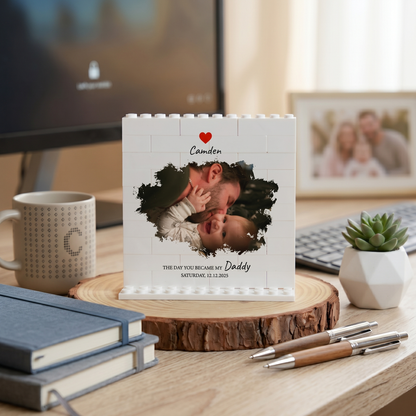 Custom Daddy Moment Puzzle Photo Block
