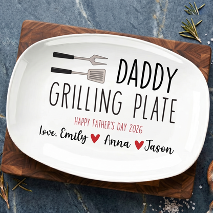 Custom Name Grilling Platter for Dad
