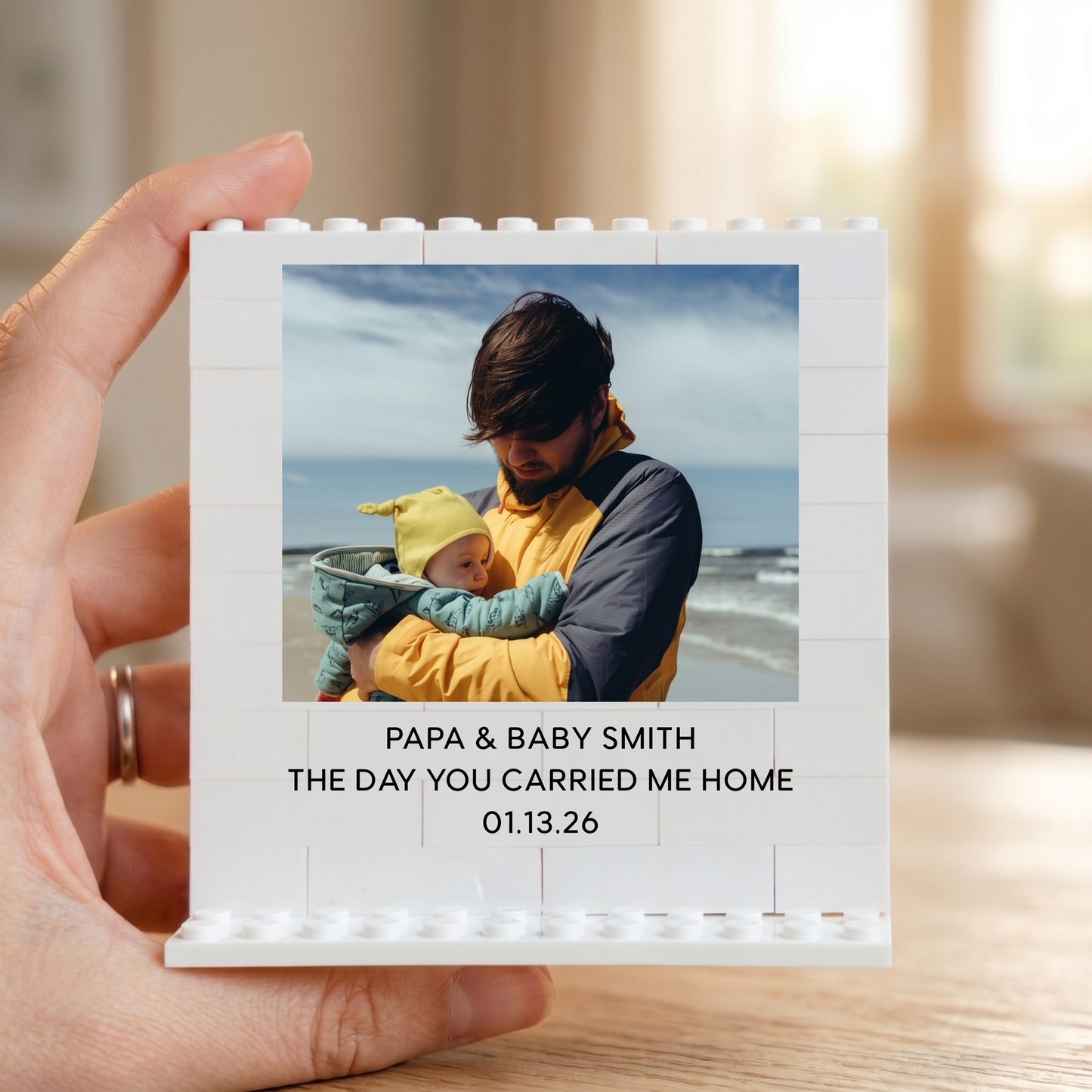 Custom Photo New Daddy Buildable Block