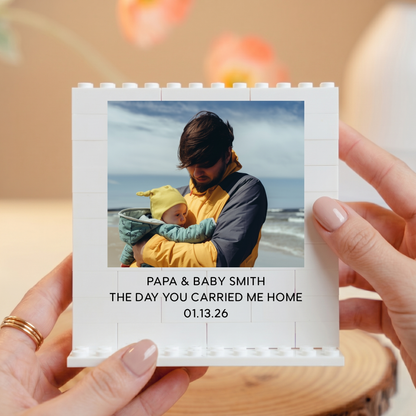Custom Photo New Daddy Buildable Block