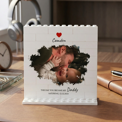 Custom Daddy Moment Puzzle Photo Block