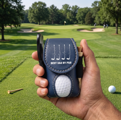 Custom Best Dad by Par Golf Ball Bag