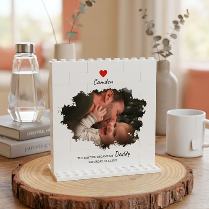 Custom Daddy Moment Puzzle Photo Block