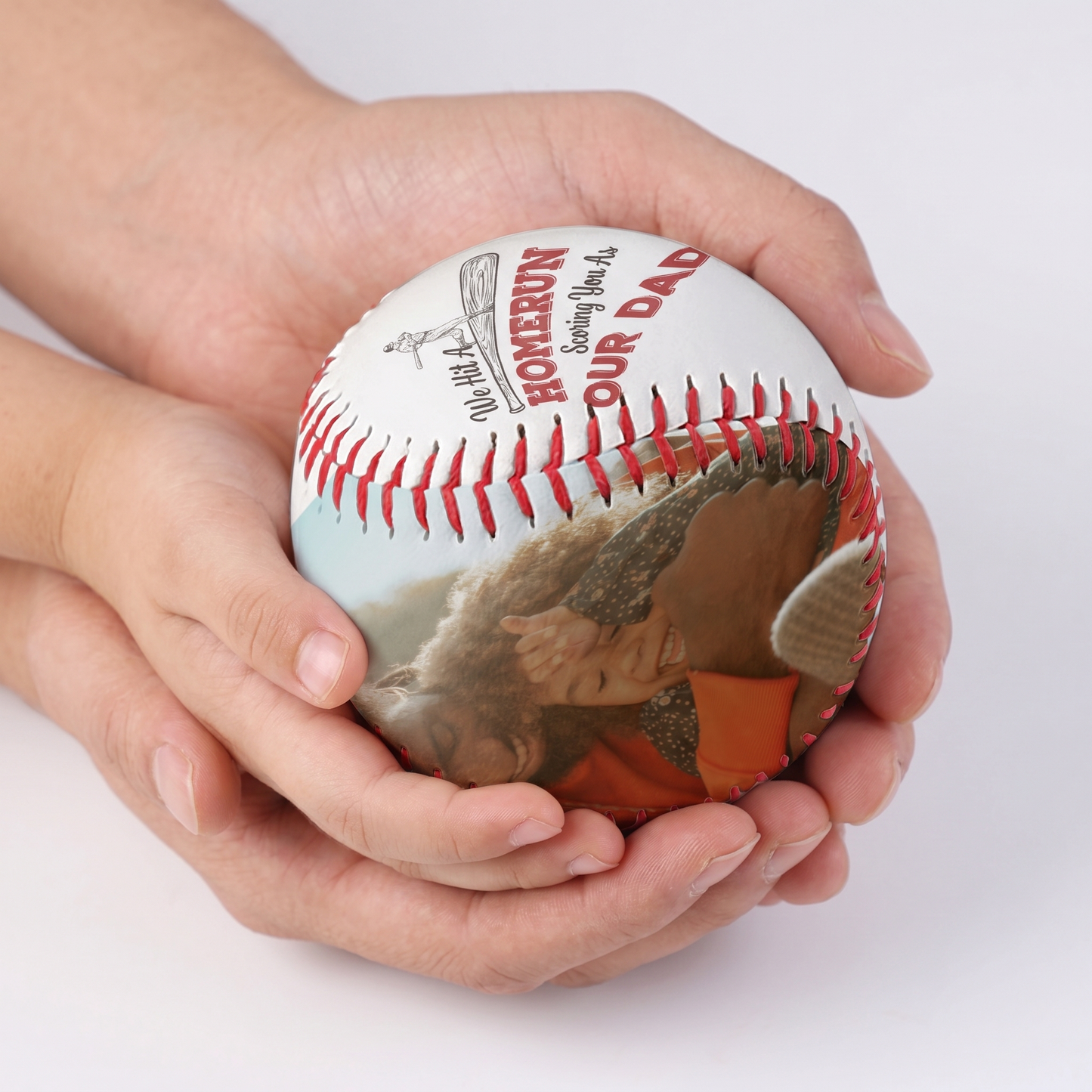 Custom Photo Baseball, Gift for Baseball Dad