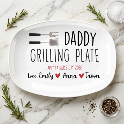 Custom Name Grilling Platter for Dad