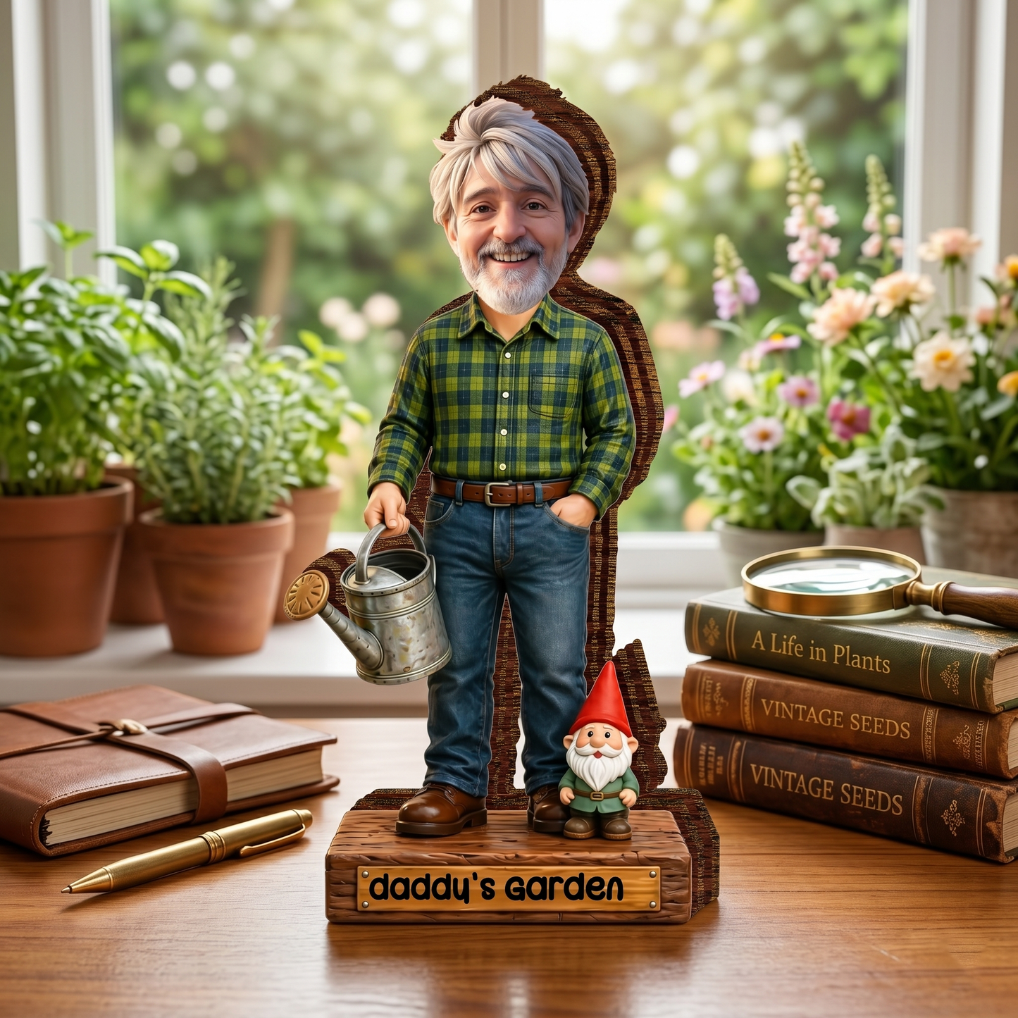 Custom 3D Cartoon Style Gnome Block