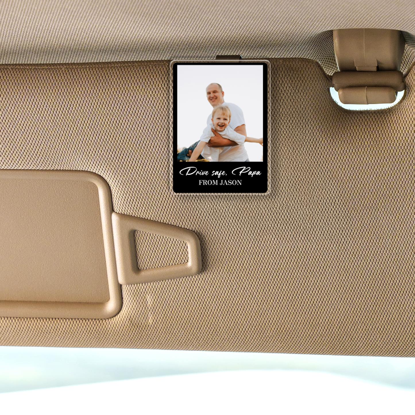 Personalized Photo Visor Clip for Dad
