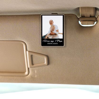 Personalized Photo Visor Clip for Dad