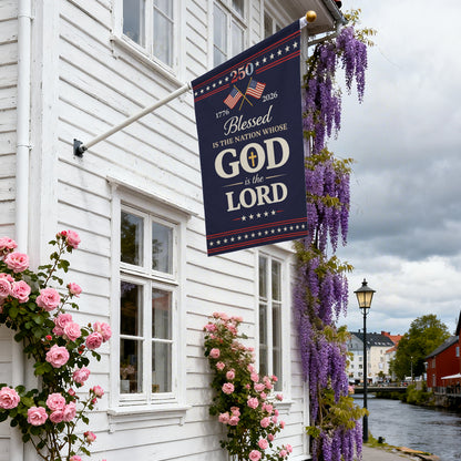 Christian Patriot Bible Verse Garden Flag, 250 Years Porch Decor