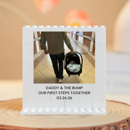 Custom Photo New Daddy Buildable Block