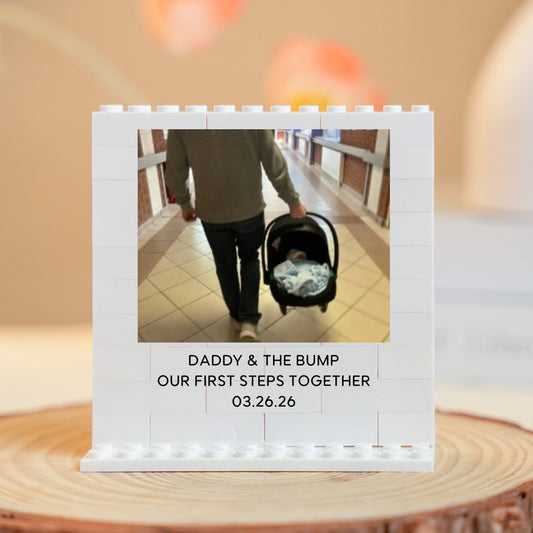 Custom Photo New Daddy Buildable Block