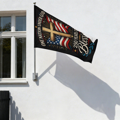 250 Years Anniversary Christian Patriotic Garden Flag