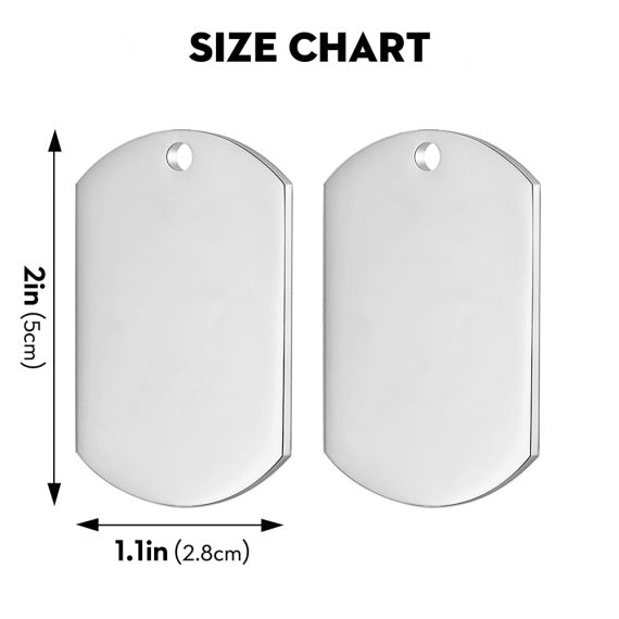 Loss Of Dad Rememberance Dogtag Keychain