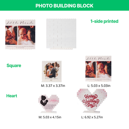 Custom Photo Daddy Times Buildable Block